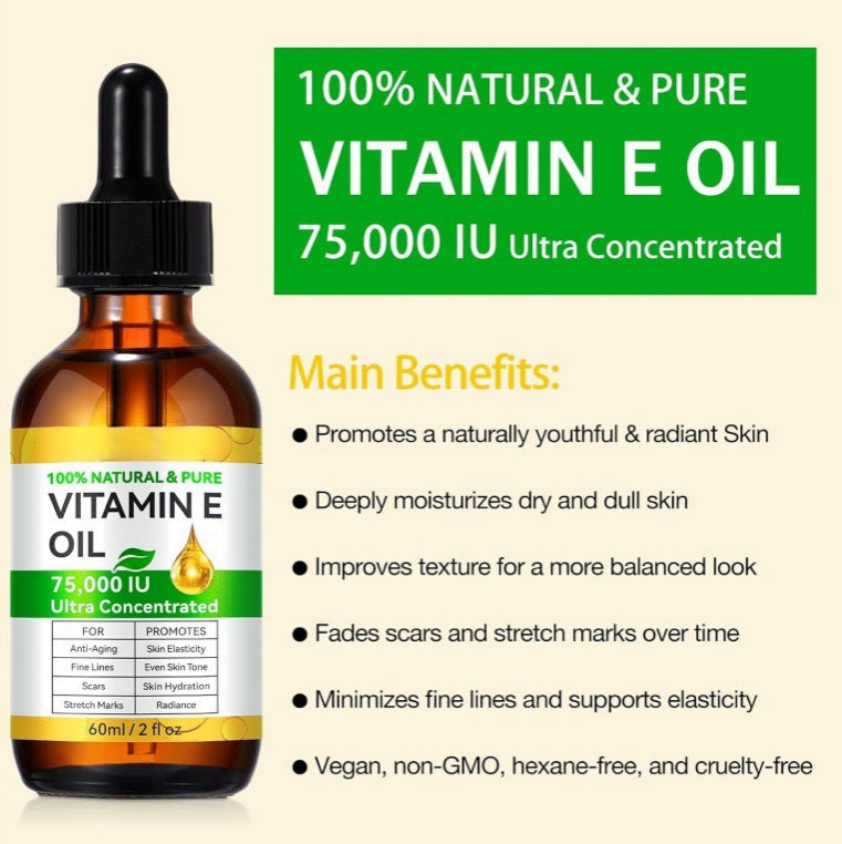 Vitamin E Oil for Face & Body – Moisturizing & Scar Repair