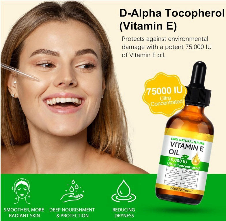Vitamin E Oil for Face & Body – Moisturizing & Scar Repair